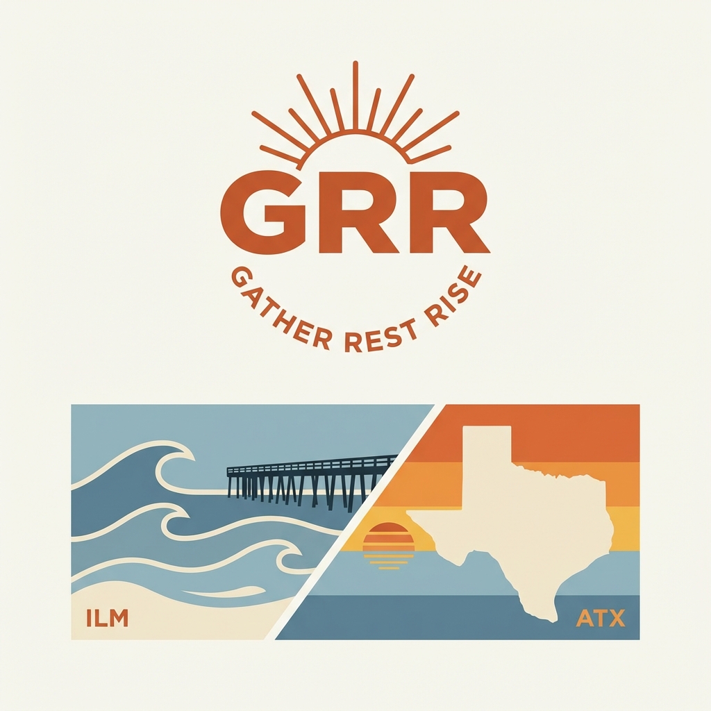 GRR - Gather Rest Rise logo